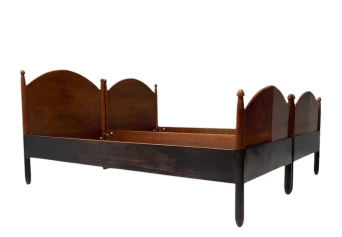 Willem Penaat Art Deco Amsterdamse School Twin Beds for Metz & Co., 1920s